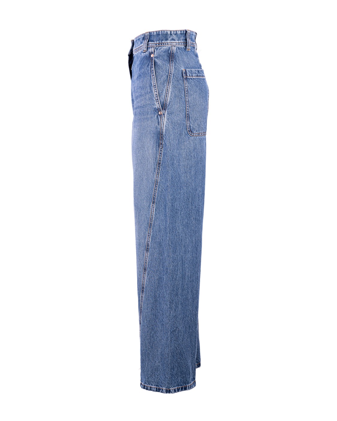 shop BRUNELLO CUCINELLI  Jeans: Brunello Cucinelli pantalone Baggy in denim.
Chiusura a zip con bottone.
Tasche frontali con taschino.
Tasche posteriori a toppa.
Decorazione in monile Nickel-free.
Composizione: 100% COTONE.
Fabbricato in Italia.. MH188P5811-C8997 number 241928